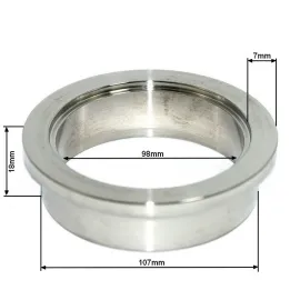 V- Band 2.75" 70mm z flanszą centrującą