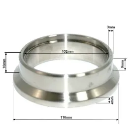 V- Band 2" 51mm z flanszą centrującą