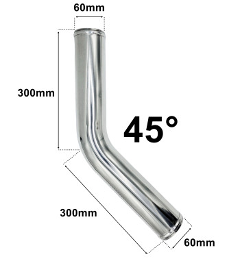 Kolanko Aluminiowe 45st 60mm 60cm
