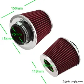 Filtr powietrza stożek 76mm