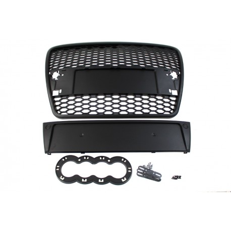 GRILL AUDI A6 C6 RS-STYLE GLOSS BLACK (04-09)