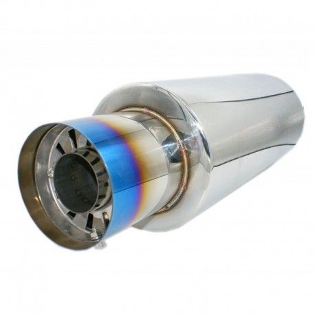 Tłumik końcowy silencer ze stali nierdzewnej 2.25/4" (57/102mm) śr.152mm dł.520