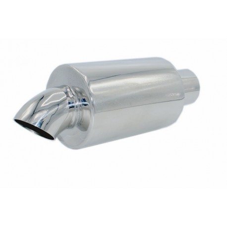 Tłumik końcowy krótki ze stali nierdzewnej 2"/2" (51/51mm) śr.102mm dł. 280mm