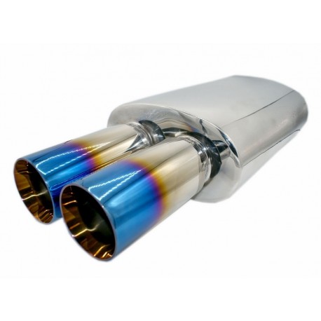 Tłumik końcowy ze stali nierdzewnej 2.5/2x3" (63/2x76mm)