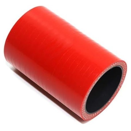 Łącznik silikonowy wąż przewód złączka dolot CZERWONY 63mm 8cm