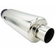 Tłumik końcowy silencer ze stali nierdzewnej 2.25/4" (57/102mm) śr.152mm dł.520